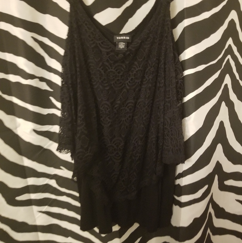 Black lace cami torrid 0